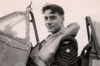 My room-mate FSgt Leo Harris in the cockpit of a Spitfire IX at Biggin Hill, 8th December 1942