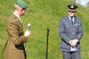 Major Friskney and Gp Cpt Corbet addressing the guests